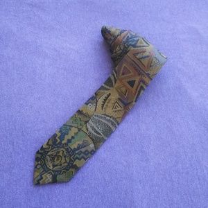 Multi-Color Abstract Print Design Necktie